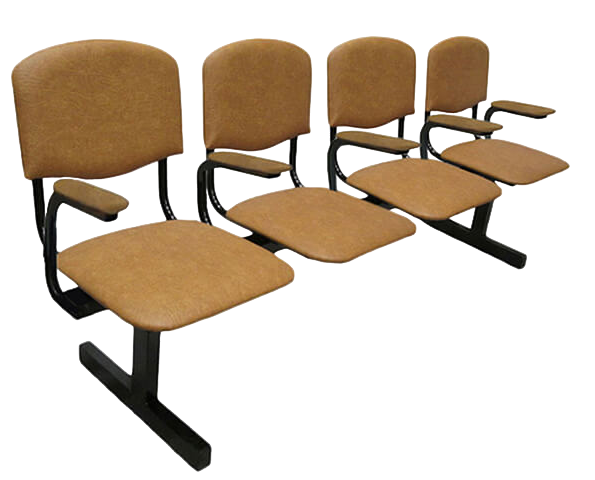Секция стульев «Мягкая №2» 4М с подлокотниками